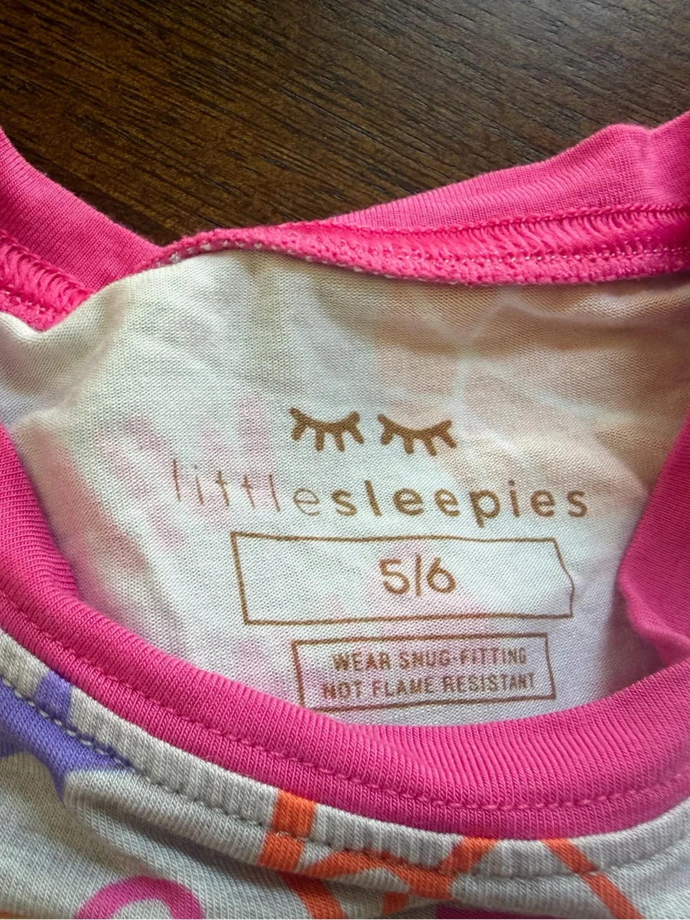 Little Sleepies Pink, Orange & Purple Basketball Pajama Set